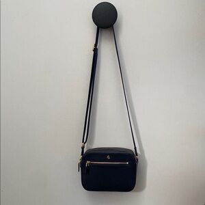 Polo by Ralph Lauren Dark Blue Crossbody Bag with Gold Details